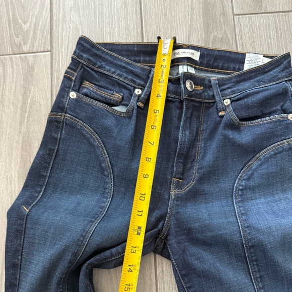 Good American|Good legs crop curvy piecing split hem skinny jeans,dark wash••• - Picture 14 of 16